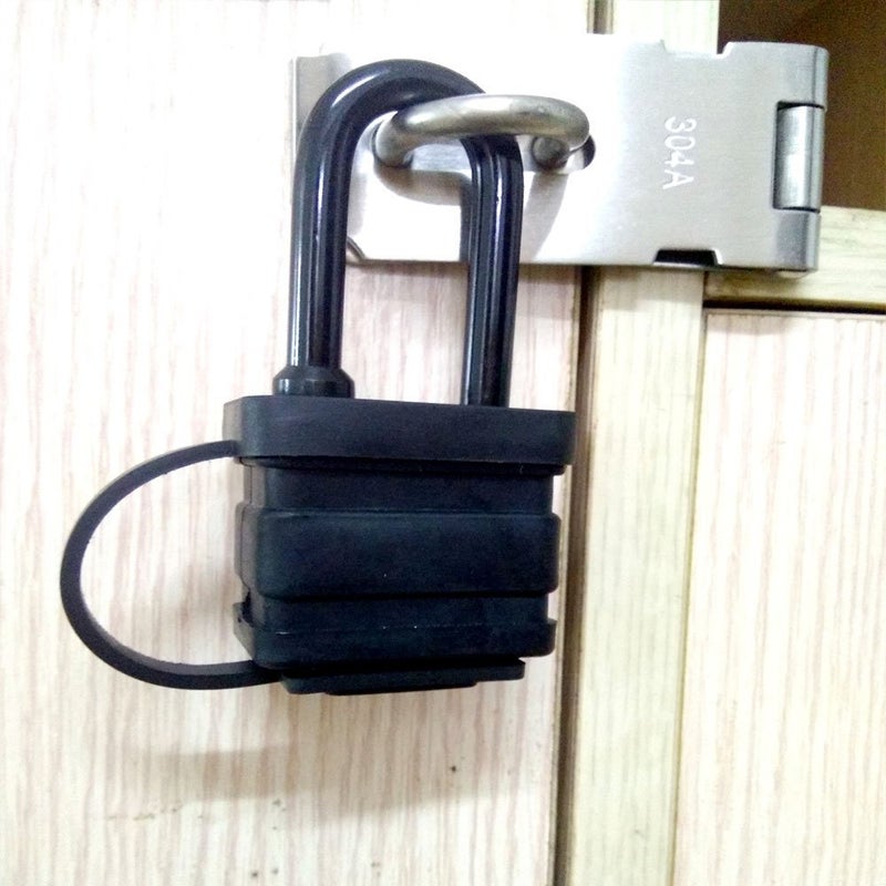 Yuehua 40mm 2-Heavy Duty Waterproof Padlock - Ideal for Home, Garden Shed, Outdoor, Garage, Gate Security (2 Pieces Set, Send a Small Password Lock) - Image 2